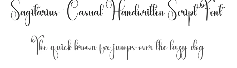 Sagitarius – Casual Handwritten Script Font by creativeletter — Script Handwritten Font