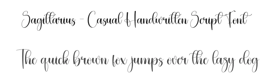 Sagittarius – Casual Handwritten Script Font by creativeletter — Script Handwritten Font