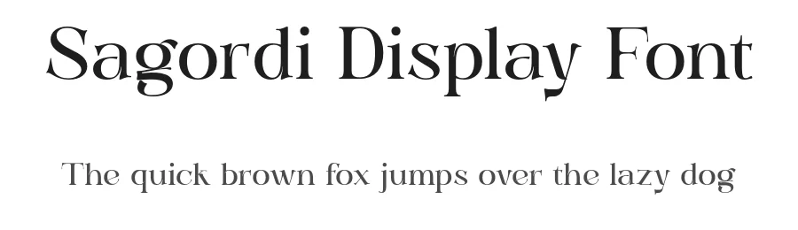 Sagordi Display Font by Objectype Studio — Display Font