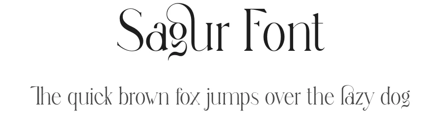 Sagur Font by yaqublekker — Serif Font