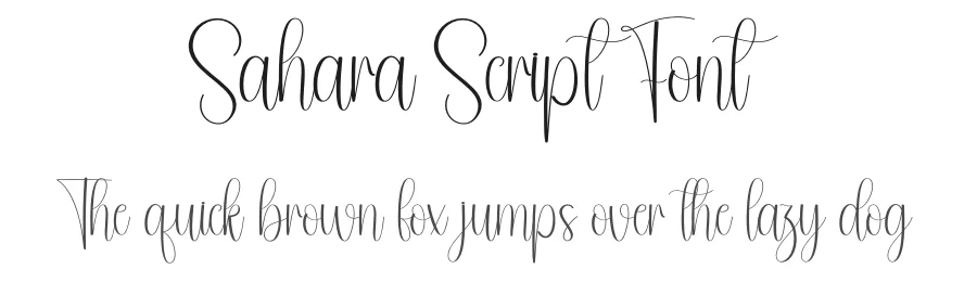 Sahara Script Font by andikastudio — Script Handwritten Font