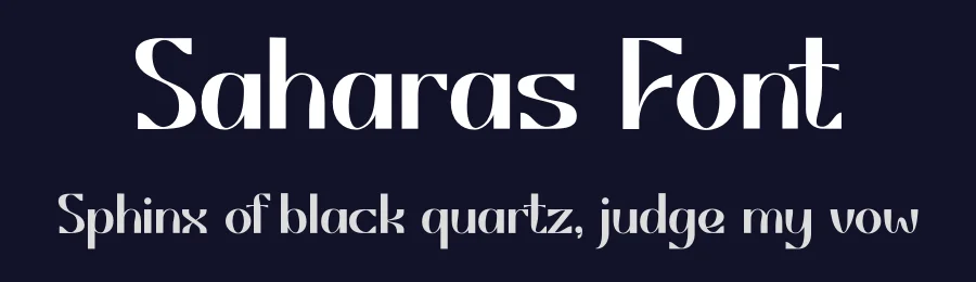 Saharas Font by Pinisiart — Display Font — thumbnail 2