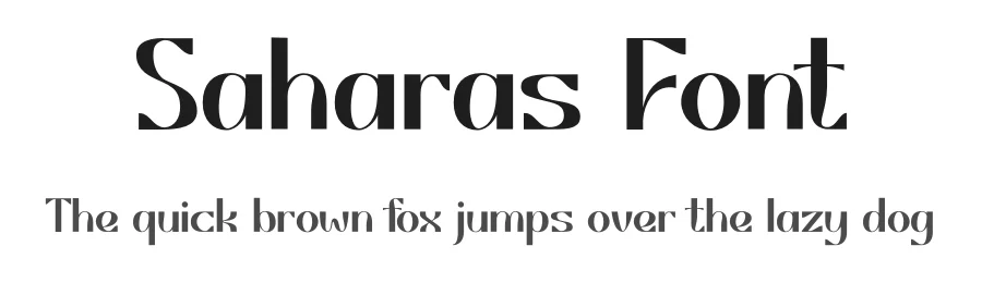 Saharas Font by Pinisiart — Display Font