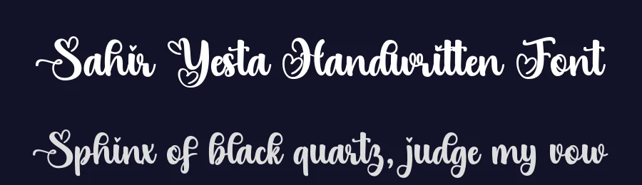 Sahir Yesta Handwritten Font by Muhammad Nasir — Script Handwritten Font — thumbnail 2
