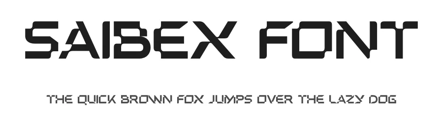 Saibex Font by MasyafiStudio — Display Font