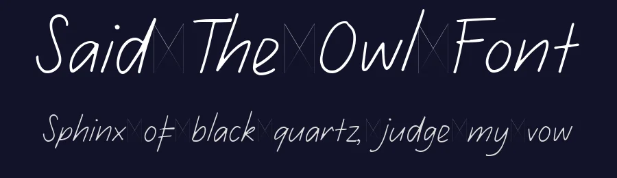 Said The Owl Font by Littlehand — Script Handwritten Font — thumbnail 2