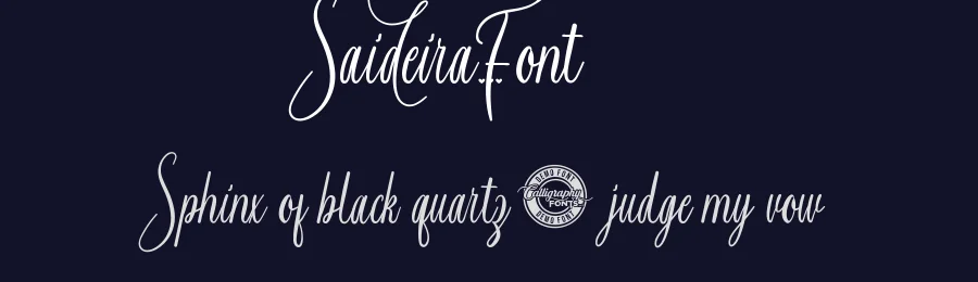 Saideira Font by CalligraphyFonts.net — Script Handwritten Font — thumbnail 2