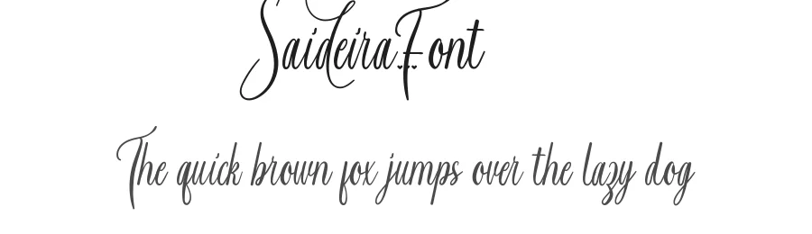Saideira Font by CalligraphyFonts.net — Script Handwritten Font