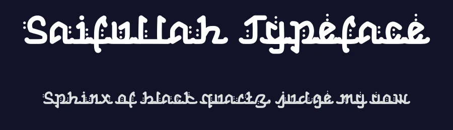 Saifullah Typeface by Dhabee — Decorative Font — thumbnail 2