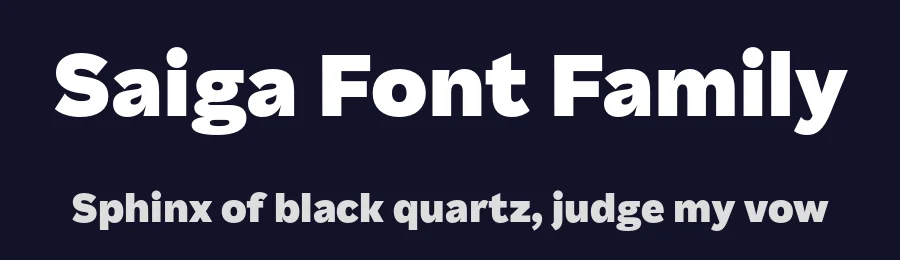 Saiga Font Family by Teo Tuominen — Decorative Font — thumbnail 2