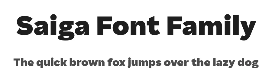 Saiga Font Family by Teo Tuominen โ Decorative Font