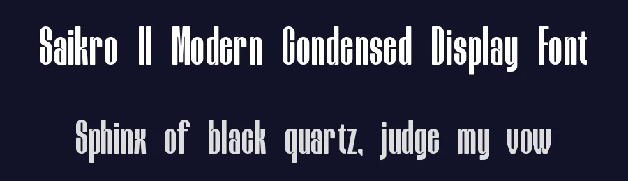 Saikro || Modern Condensed Display Font by ErmediaStudio — Decorative Font — thumbnail 2