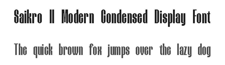 Saikro || Modern Condensed Display Font by ErmediaStudio — Decorative Font