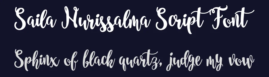 Saila Nurissalma Script Font by edricstudio — Script Handwritten Font — thumbnail 2