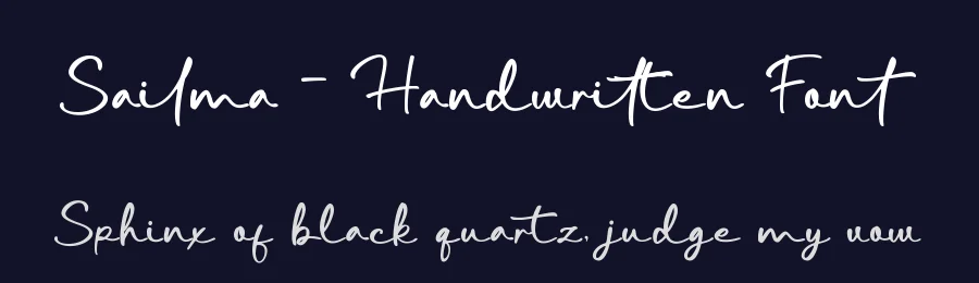 Sailma – Handwritten Font by Basnistudio — Script Handwritten Font — thumbnail 2