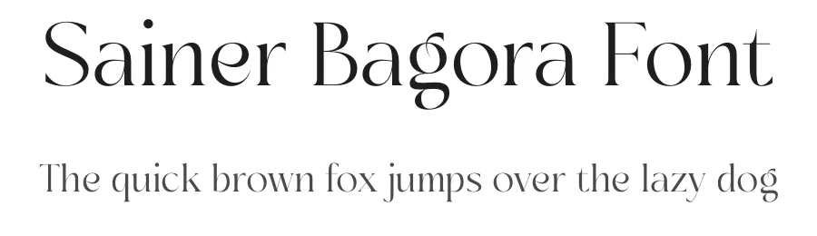 Sainer Bagora Font by timelesstype.co — Serif Font