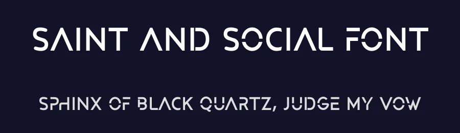 Saint And Social Font by ForzaType — Sans Serif Font — thumbnail 2