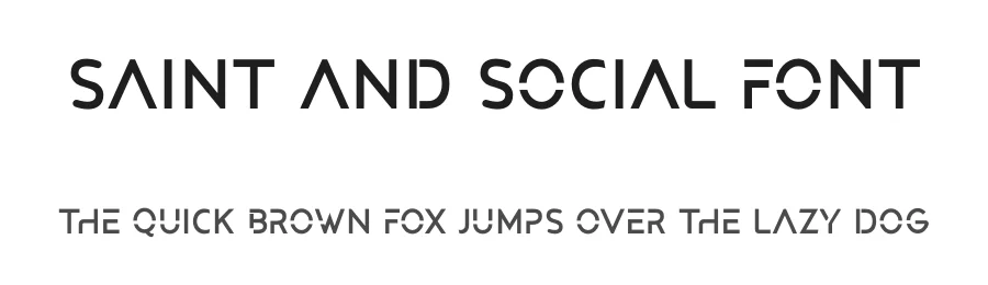 Saint And Social Font by ForzaType — Sans Serif Font