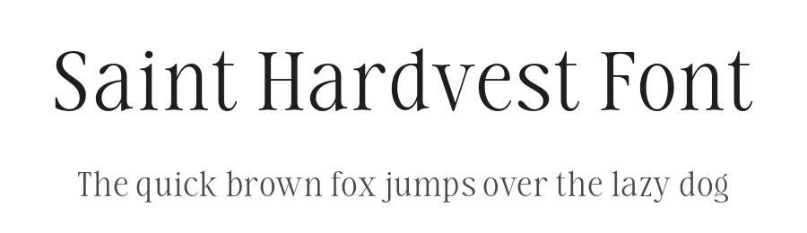 Saint Hardvest Font by roomspace.cl — Display Font