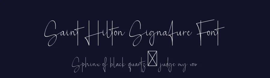 Saint Hilton Signature Font by Rantautype — Script Handwritten Font — thumbnail 2