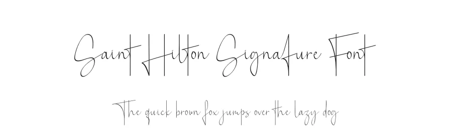 Saint Hilton Signature Font by Rantautype — Script Handwritten Font