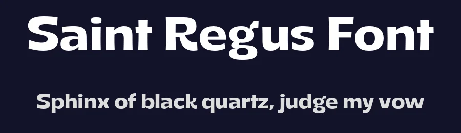 Saint Regus Font by Sonar Hubermann — Sans Serif Font — thumbnail 2