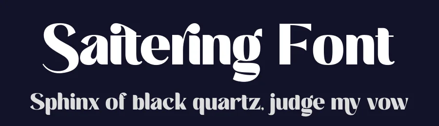 Saitering Font by Madatype Studio — Display Font — thumbnail 2