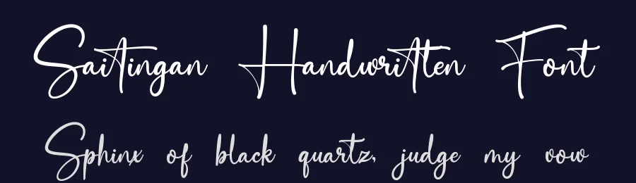 Saitingan Handwritten Font by Basnistudio — Script Handwritten Font — thumbnail 2