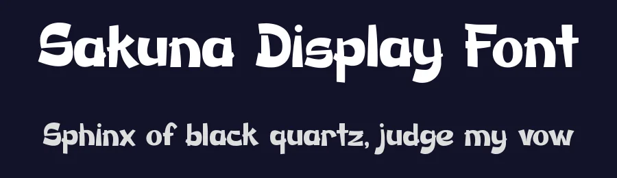Sakuna Display Font by Pinisiart — Display Font — thumbnail 2