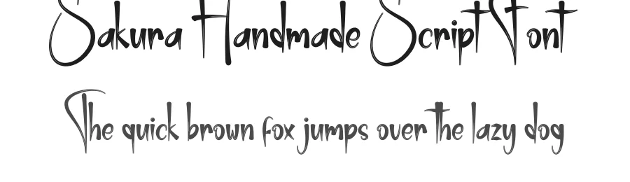 Sakura Handmade Script Font by creativeletter — Script Handwritten Font