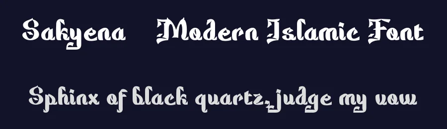 Sakyena – Modern Islamic Font by Type Class Heroes — Decorative Font — thumbnail 2