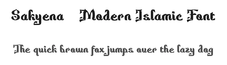 Sakyena – Modern Islamic Font by Type Class Heroes — Decorative Font