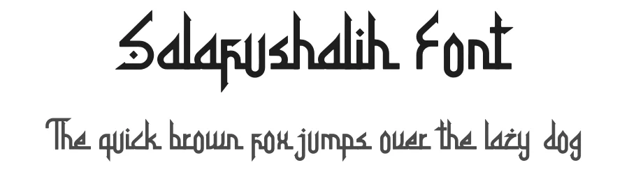 Salafushalih Font by Denustudios — Script Handwritten Font