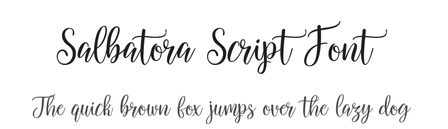 Salbatora Script Font by Areatype — Script Handwritten Font