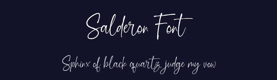 Salderon Font by metafontsy — Script Handwritten Font — thumbnail 2