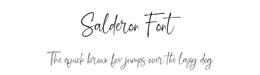 Salderon Font by metafontsy — Script Handwritten Font