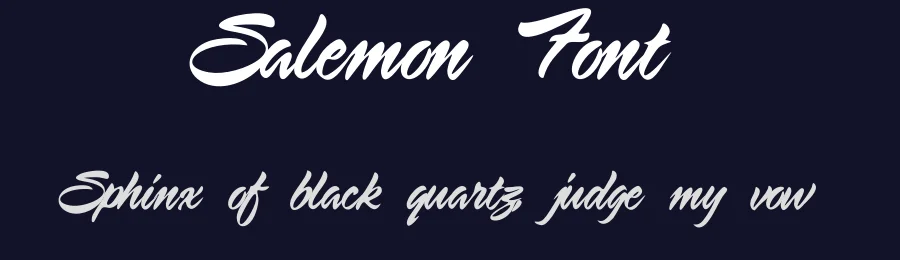 Salemon Font by albert_kalingga — Script Handwritten Font — thumbnail 2