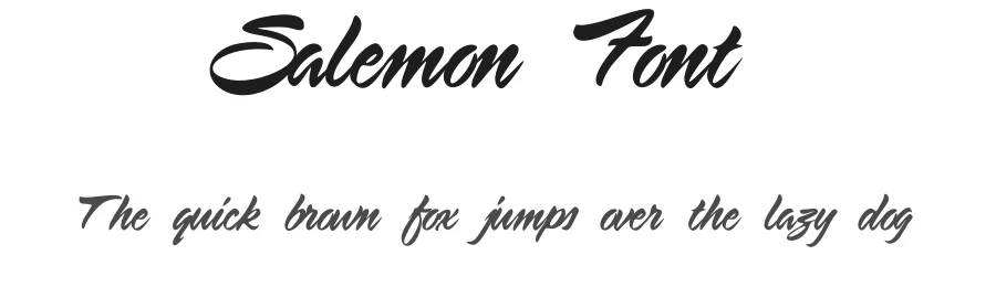 Salemon Font by albert_kalingga — Script Handwritten Font