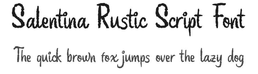 Salentina Rustic Script Font by Letterhend — Script Handwritten Font