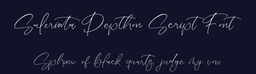 Salerinta Depthon Script Font by stylishtype.co — Serif Font — thumbnail 2