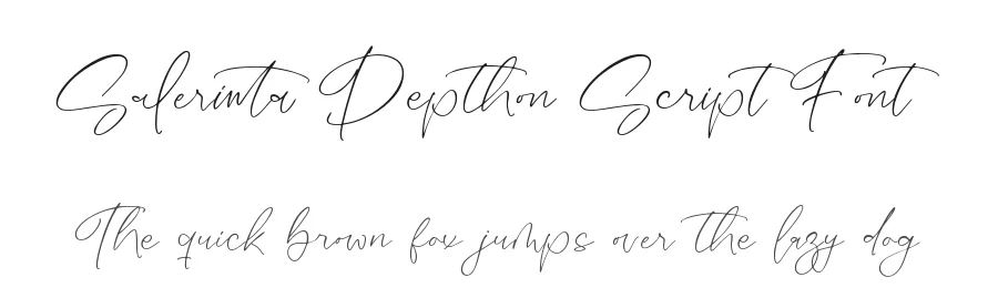 Salerinta Depthon Script Font by stylishtype.co — Serif Font