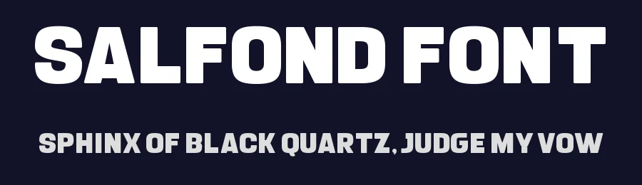 Salfond Font by Almairatype — Display Font — thumbnail 2