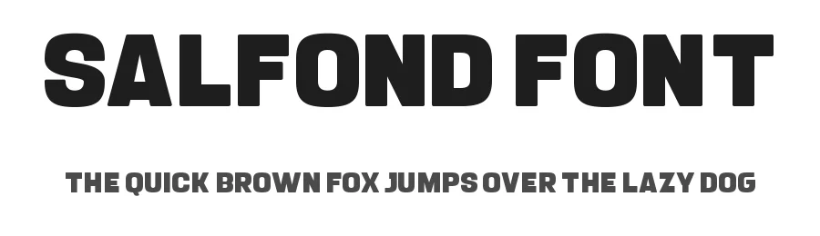 Salfond Font by Almairatype — Display Font