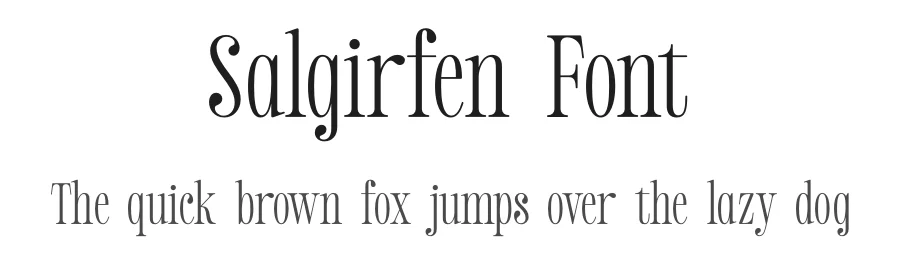 Salgirfen Font by timelesstype.co — Display Font