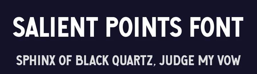 Salient Points Font by Anto (7NTypes) — Display Font — thumbnail 2