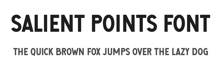Salient Points Font by Anto (7NTypes) — Display Font