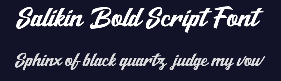 Salikin Bold Script Font by trustha — Script Handwritten Font — thumbnail 2