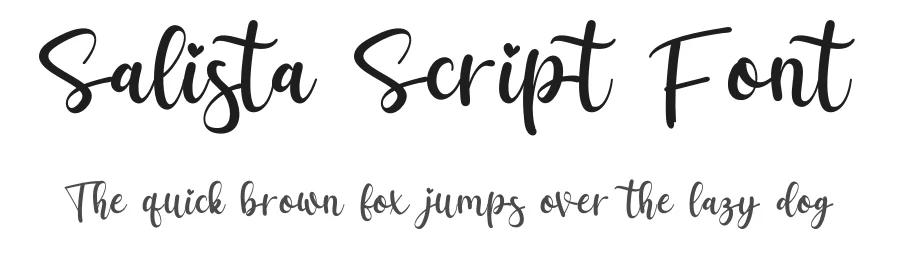 Salista Script Font by letterenastudios — Script Handwritten Font