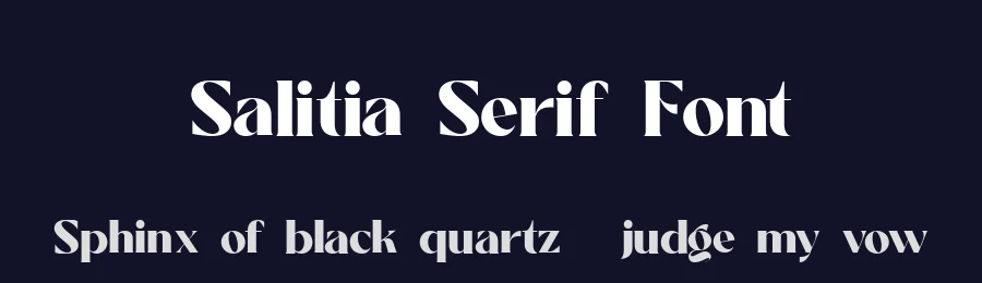 Salitia Serif Font by Dharmas Studio — Decorative Font — thumbnail 2