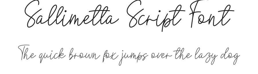 Sallimetta Script Font by creativeletter — Script Handwritten Font
